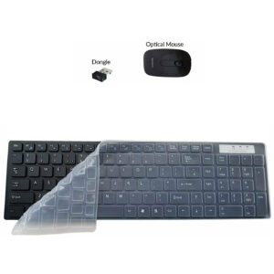 Wireless Slim 2.4GHZ Keyboard and Cordless Optical Mouse Combo For Laptop PC